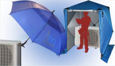 Abris extérieur pour technicien climaticien