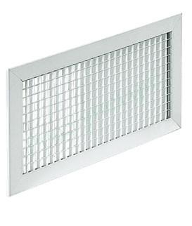 AC 123 F3 - Grille Maille fixes -  800 x 300 mm - Finition alu anodisé