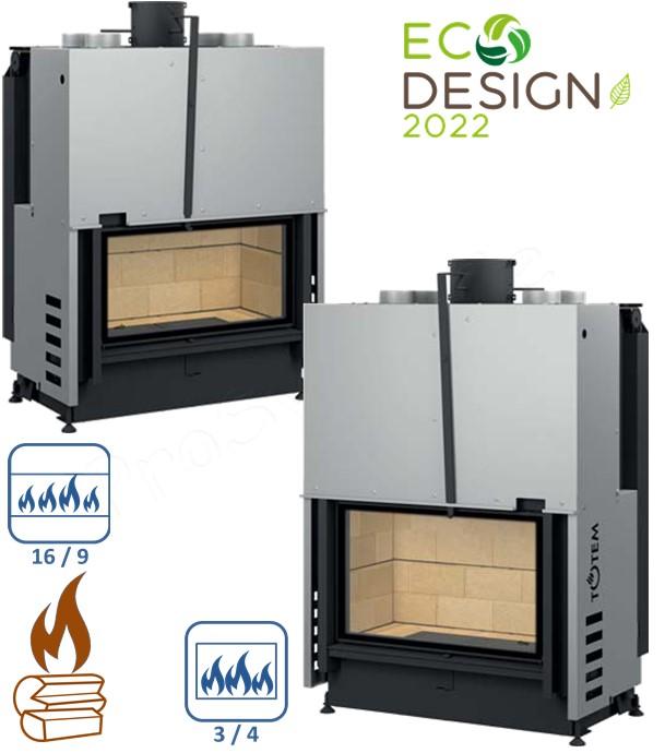 Foyer bois droit Technika - Frontal ou Horizon ( 16/9 )