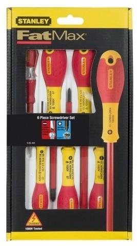 Jeu de 6 Tournevis Isolés FatMax® Electricien Pozidriv