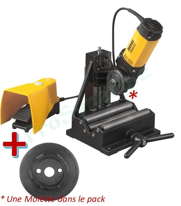 REMS Cento + Molette de coupe Ci-Inox - Coupe-tube électrique à molette