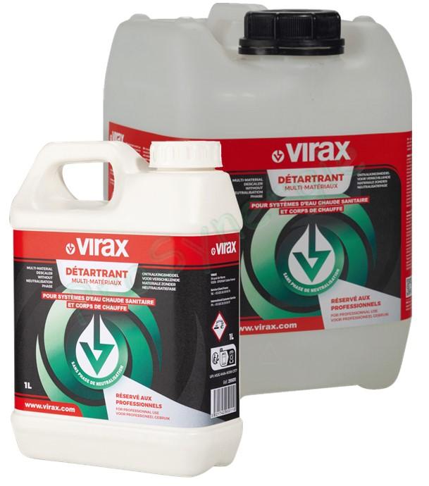 Détartrant multi-matériaux pour détartreuse Virax 295000 (Matériaux normalement présents dans les installations y compris laluminium)