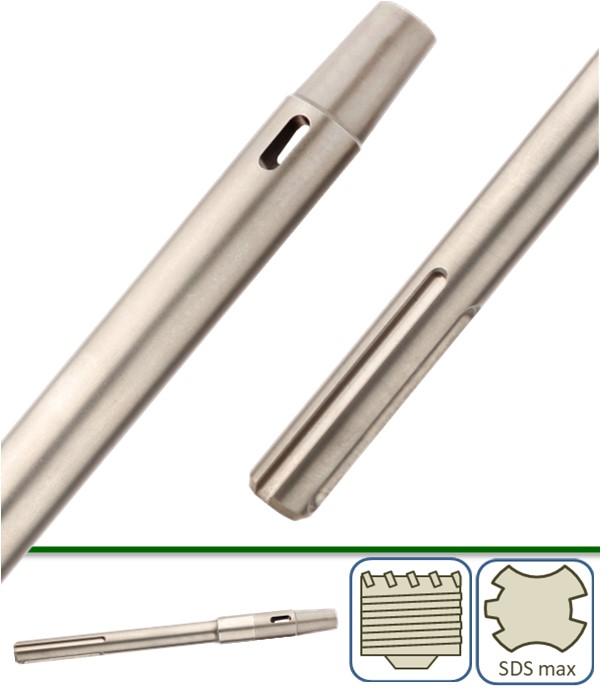 Porte trépan Pro SDS-max attachement Cône 1/8'' pour trépans Diager Crusher