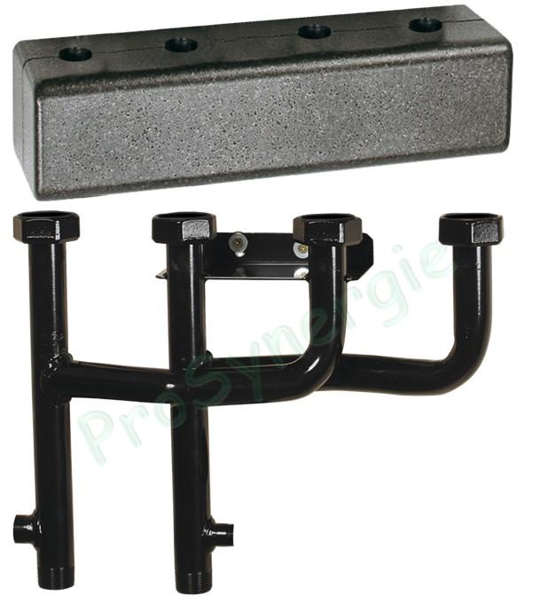 Collecteur DN25 (26/34) isolé pour 2 ou 3 départs modulaires