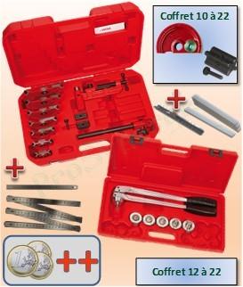 Lot ´´Précision´´ 1 : pince à emboîture + cintreuse d´établi (formes universelles)