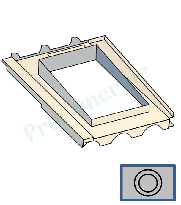 Embase étancheité TRT pour Tradinov Rectangulaire et pour Tuiles et Couverture Acier Ondulée Nervurée