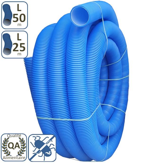 Echangeur puits canadien (provençal) couronne gaine annelée intérieur lisse Ø 200mm (Øint. 171mm) - Qualité alimentaire, anti-statique & bactérien