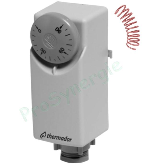 Aquastat d'applique à ressort avec Réglage externe 20°C à 90°C