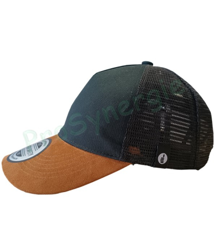 Casquette anti-heurts «TRUCKER» Bicolore Coloris Noir & Marron