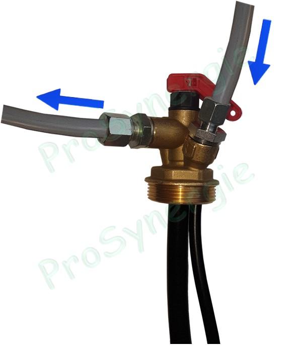 Liaison Brûleur, Filtre et Cuve Fioul (Mono-Tube ou Bi-Tube) et branchement des accessoires sur la Cuve