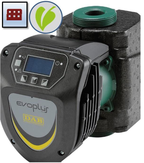 Circulateur Simple fileté chauffage petit collectif Evoplus électronique - Hauteur 180mm - Débit jusqu´à 8.5m3/h