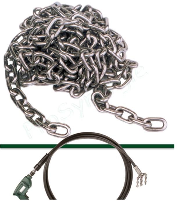 Chaîne en acier inoxydable pour débistreuse - Ø 5 mm - Longueur 3 m