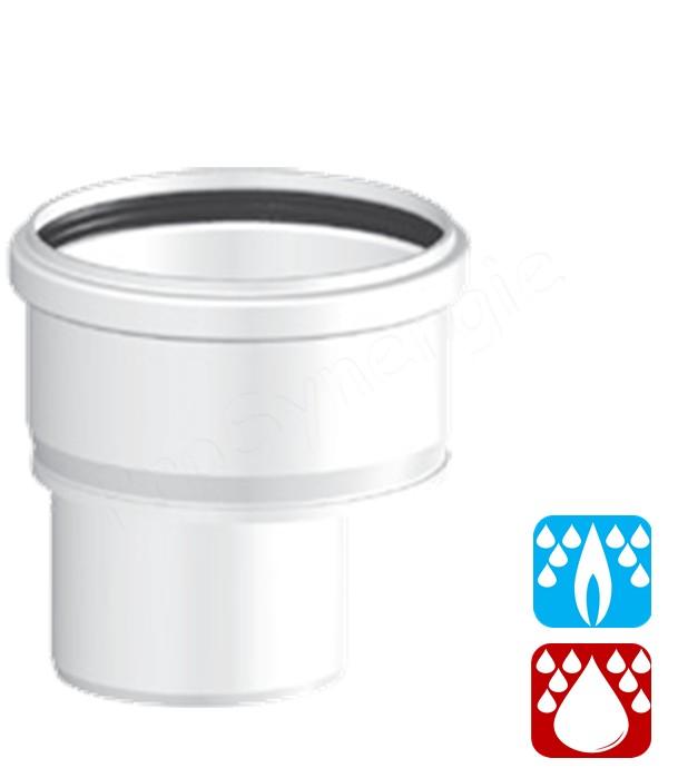 Adaptateur PP Rigide pour Tubage d´appareils Gaz/Fioul Condensation