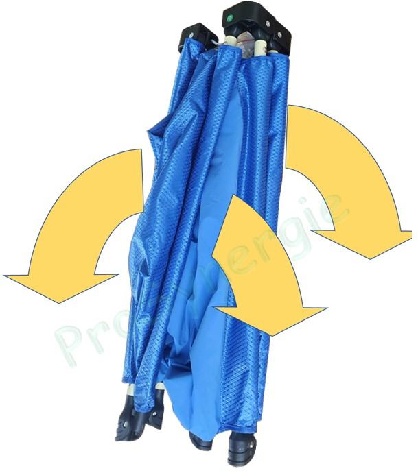 Montage de la bâche de protection réutilisable pour le nettoyage de Cassettes de clim