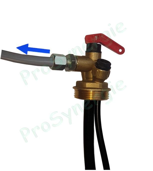 Liaison Brûleur, Filtre et Cuve Fioul (Mono-Tube ou Bi-Tube) et branchement des accessoires sur la Cuve