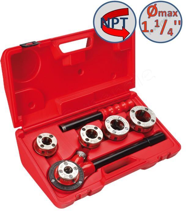 Coffret Filière Manuelle 3/8´´ - 1.1/4´´ - NPT