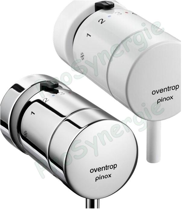 Tête thermostatique Pinox H (Filetage M30 x 1,5) ou Pinox D (à griffes) - couleur blanc ou chromé