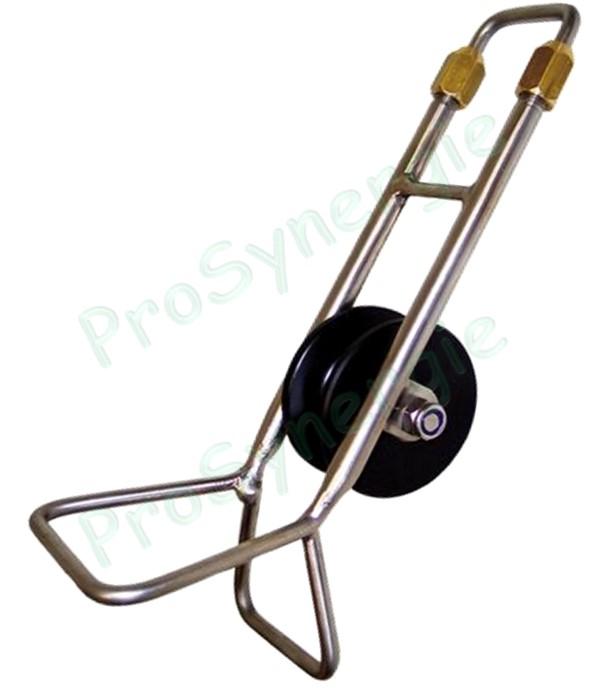 Guide de corde (prisonnière) réglable pour trappe de ramonage