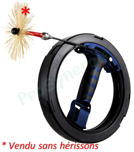 Kit Enrouleur 15m Mini S ramonage conduit de poêle et VMC (sans hérisson)