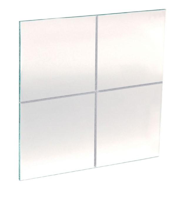Vitre brisable en verre ou en plexiglass (avec faiblesse, rainure en croix) pour coffret de sécurité  sous verre dormant