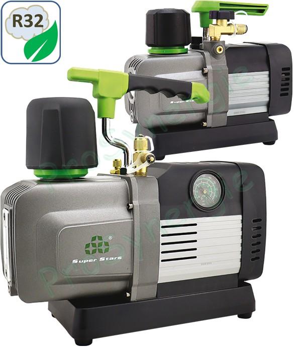 Pompe à vide 71 à 415 L/min - Moteur brushless - (R1234YF-R290-R32-etc) - Corps métallique