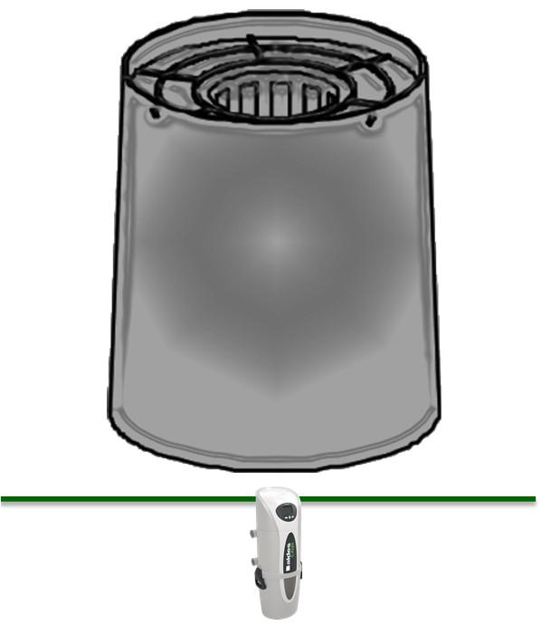 Support cartouche filtre pour centrales d´aspiration C.Axpir Digital et Dynamic