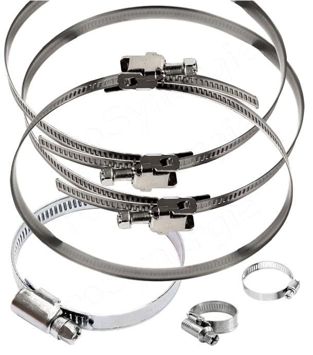 Colliers métaliques polyvalent serrage crémaillère W1 acier - Ø 80 mm à 500 mm