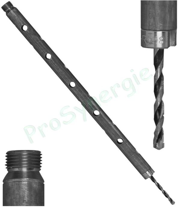 Centreur pour carotteuse REMS - Guide damorce mâle 1/2´´ avec foret Ø 8 mm