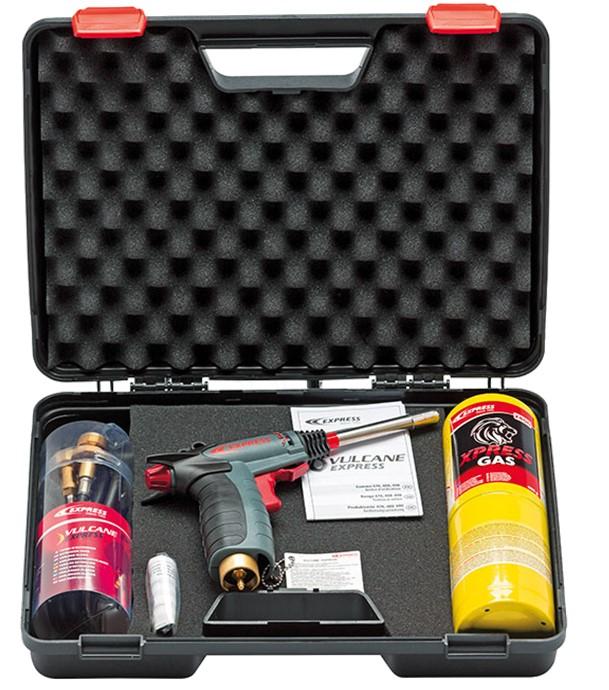 Coffret Chalumeau professionnel Vulcane Express Nomad (chalumeau 472 + 1 cartouche de MAP//PRO TM + 1 lance 4722 + Tuyau dextension 4770)