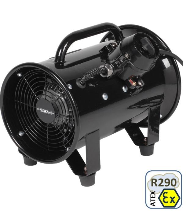 Ventilateur d'extraction portable Atex pour intervention clim avec gaz type A3 (R290-Propane)