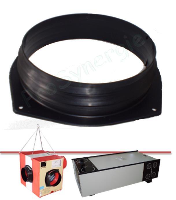 Piquage Ø150 mm plastique filetée pour relier moteur VMPH ALDES et Vmp2i à son échangeur