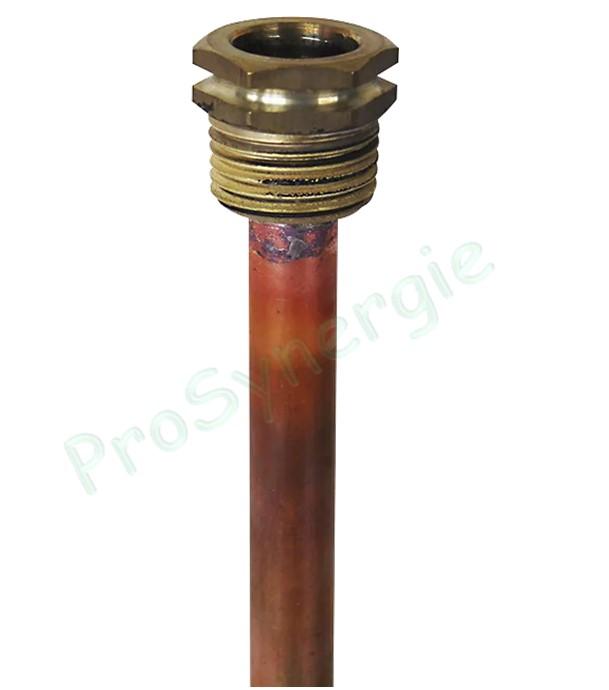 Doigts de gant - tube cuivre - Ø int/ext 14,7x16 mm - L 117 mm