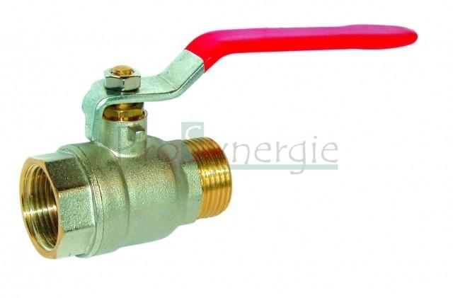 Vanne sphère laiton SB+ PS 30 bars T° -10 / 120°C Poignée rouge - raccord ØMF 1/4´´ à 2´´