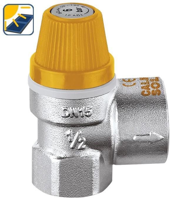 Soupape haute température pour installation solaire