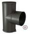 Kit limiteur de tirage conduits fumée acier émaillé noir mat hauteur 30cm (24 cm utile) Ø 111 mm