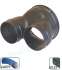 Manchette trident Ø 125 - Raccord souple - Raccordement 2 x Optiflex Ø 75 mm (Flexigaine)