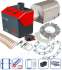 Kit Brûleur granulés Pelltech PV50c de 6 à 45 Kw (remplacement brûleur fioul / gaz) + Vis + extracteur de fumée et module connecté