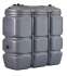 Ensemble cuves à Fioul/GNR PEHD double enveloppe 3 000 litres (2 cuves de 1 500 litres accouplées sur le grand côté - Prof.x Larg = 1720x1640mm)