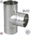 Kit raccordement arrière horizontal chaudière Ø 153 mm avec régulateur de tirage
