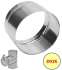 Kit raccordement arrière horizontal chaudière Ø 125 mm avec régulateur de tirage