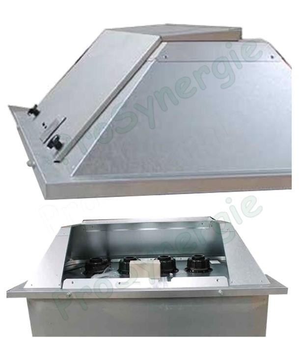 Couvercle de fermeture et protection cadenassable pour cuve fioul type VET Section 757x1135mm