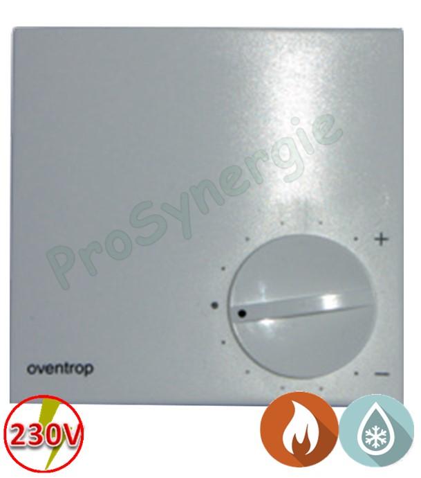 Thermostat d'ambiance 230V chaud / froid - pose en applique