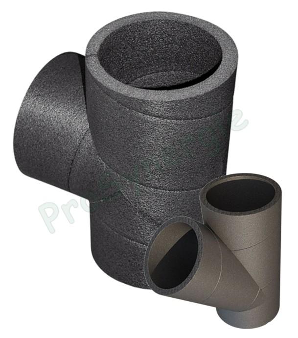 Calogaine PRO - Té 90° ou 135° pour conduit de ventilation rigide isolé en mousse PE