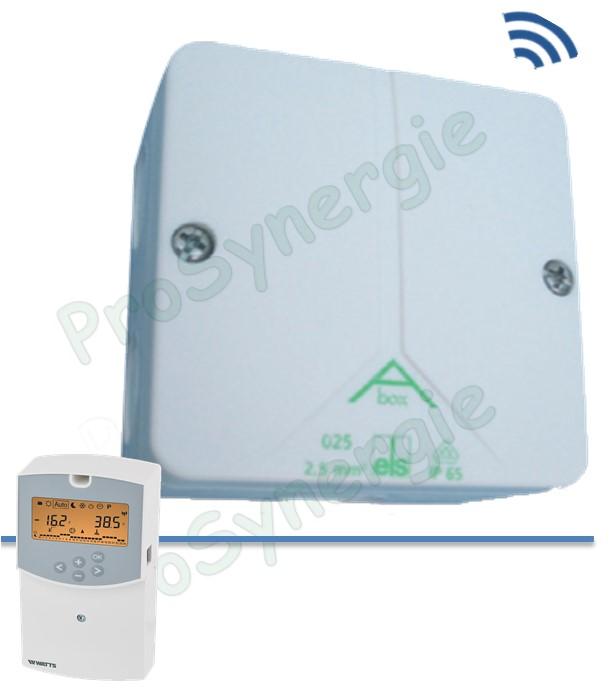 Sonde de température extérieure radio  Outdoor sensor RF  433.92 MHz pour régulation Climatic Control H&C Watts