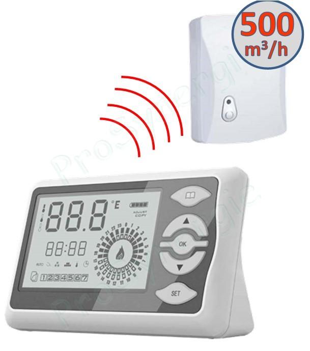 Thermostat électronique programmable radio pour Récupérateur