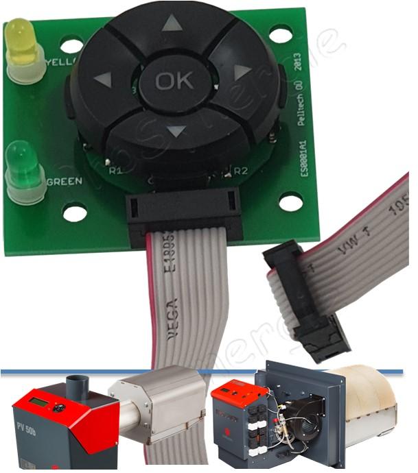 Interface de commande 5 boutons avec câble et connecteur pour brûleur PV50b/c  350 à 1500