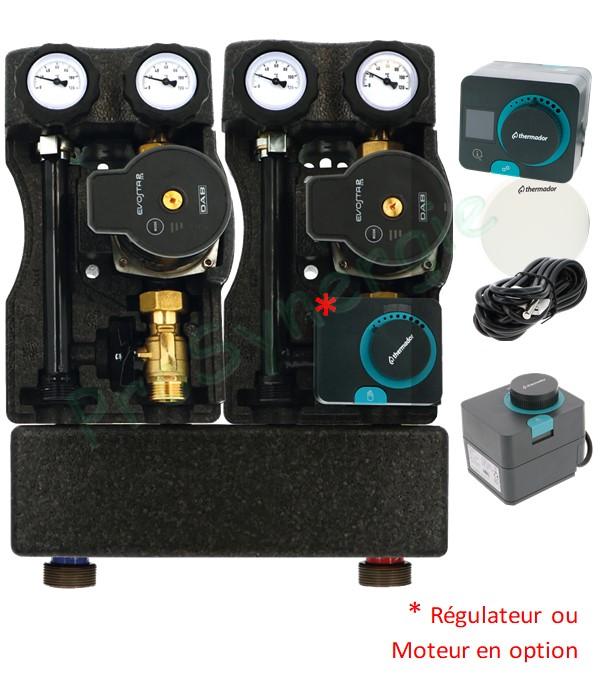 Module hydraulique Modulfit Compacts XS Groupe complet - Module de départ chauffage et rafraîchissement avec Séparateur - débit 2 m3/h