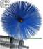 Kit de brossage réseau ventilation comprenant deux câbles rotatifs Ø 12/6 mm Long 3 m et Ø 14/8 mm Long 8 m + Six brosses Ø 80-125-160-200-250-315-355 et 400 mm