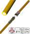 Kit Jaune Automatique (contient 6 CanneAutos de ramonage jaunes Fibroflex Ø 9 de longueur 1,5m dont 1 porteuse)