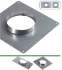 Kit accessoires (chapeau, plaque d´étancheité rectangulaire, collier et raccord) raccordement latéral d´un Tubage Flexible Ø 125/131 mm